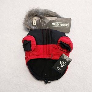 Canada Pooch True North Dog Parka Red Size 10